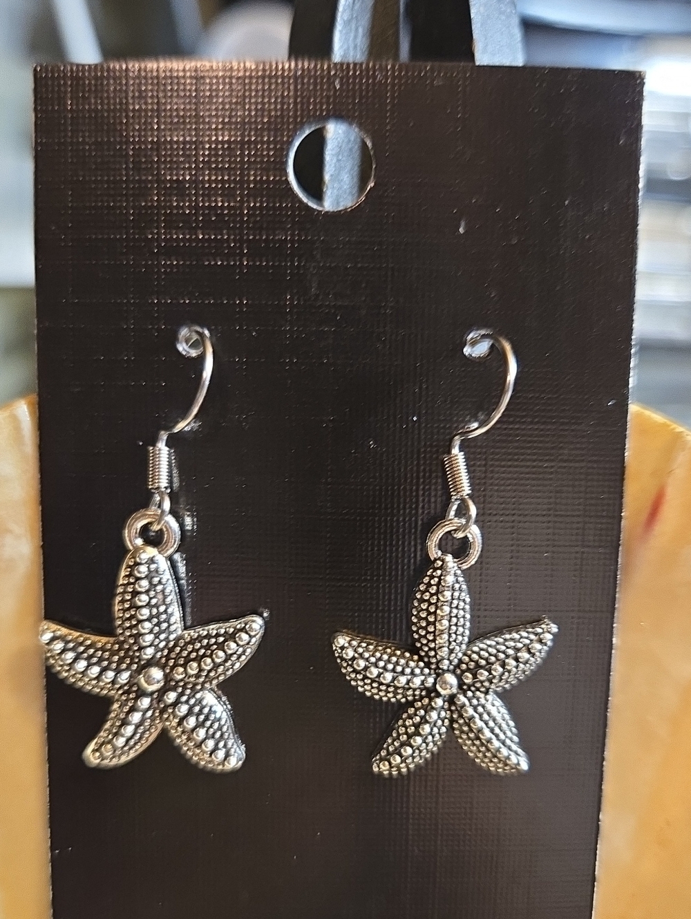 Silver Starfish Drop Earrings - Women Accessories